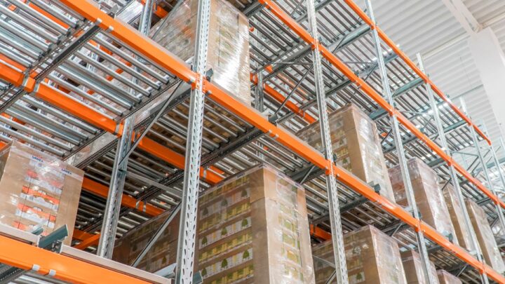 Rayonnages à palettes vivants